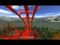 3D Rollercoaster: Falcon (3D Glasses needed) (No Limits Simulator)