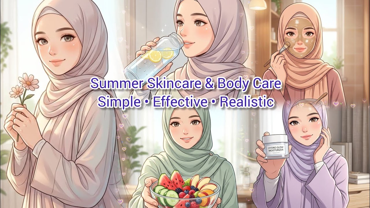 Summer Glow Up Routine (Skin + Body Care) ☀️ - YouTube