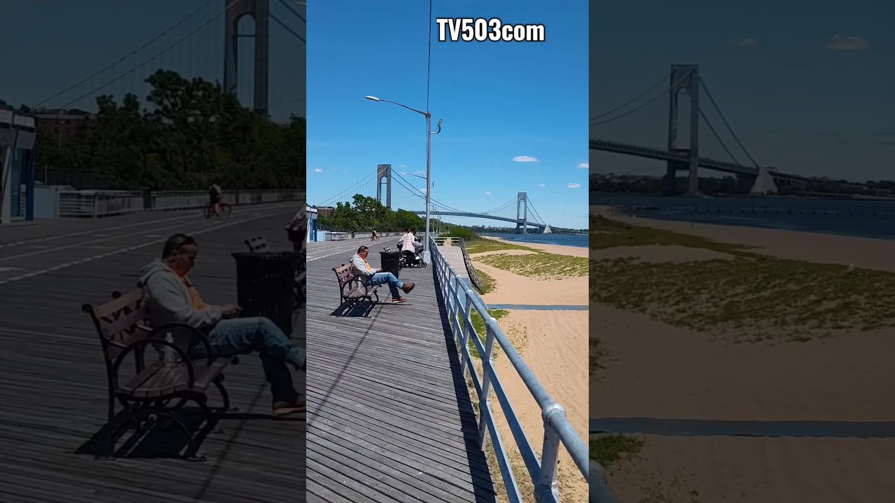 New York now. South Beach , view on South Brooklyn 