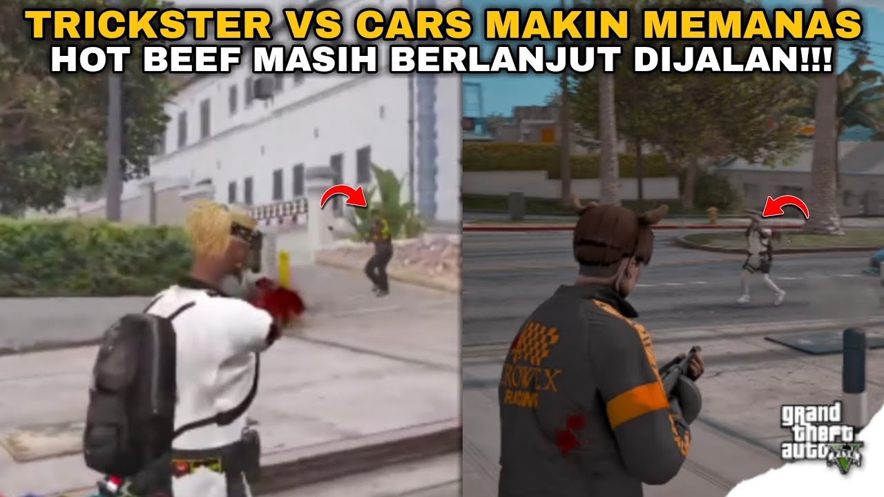 TRICKSTER VS CAR`S!! SEMAKIN MEMANAS DIJALAN | GTA V ROLEPLAY