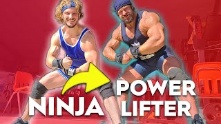 Pro Ninjawarrior tries Powerlifting *1st time ever*