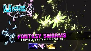 Fantasy Swarm Particles Demo Scene for Unity Game Engine