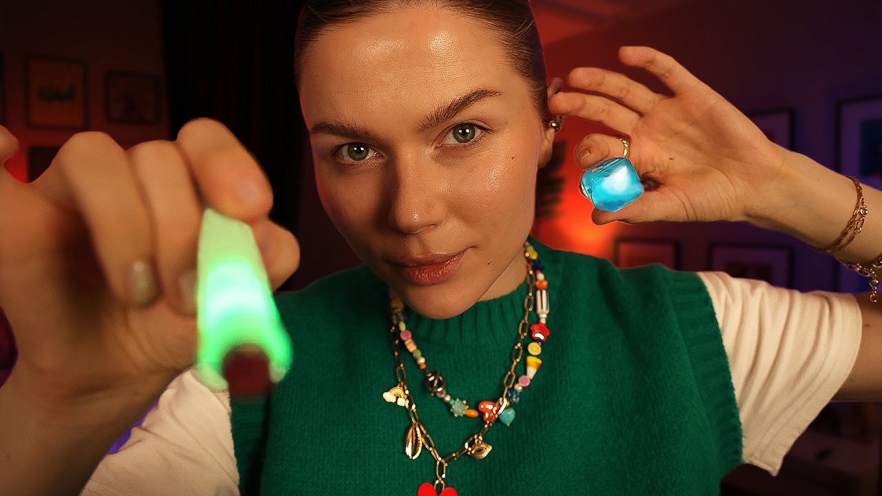 ASMR Sketching You in the Dark Roleplay ✍️ Glowing Light Cube