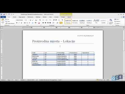 Video: Kako da kreiram tekstualnu tabelu u tabeli?