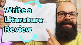 How to write a literature review  my simple 5 step process!