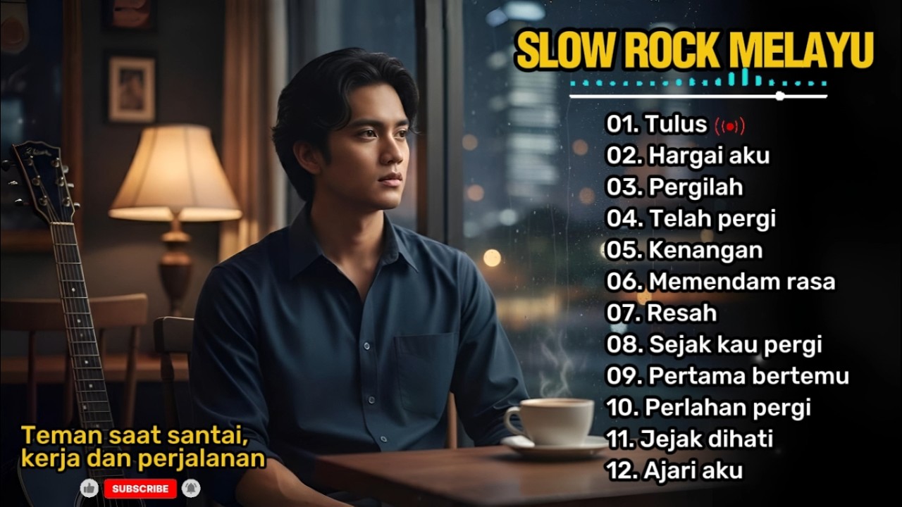 SLOW ROCK MELAYU PALING SEDIH 😭 | Teman saat santai, kerja dan perjalanan 🎶 | Tulus 💔