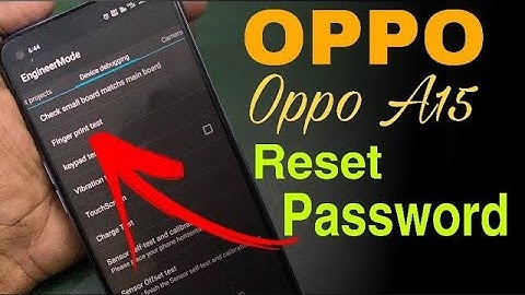 Hard Reset Oppo A15 Cph2185 Remove Screen Lock Pattern/Pin/Password 100% Tested