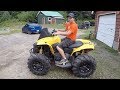 Rhino Horn Snorkel Install 2015 Can AM Renegade 1000