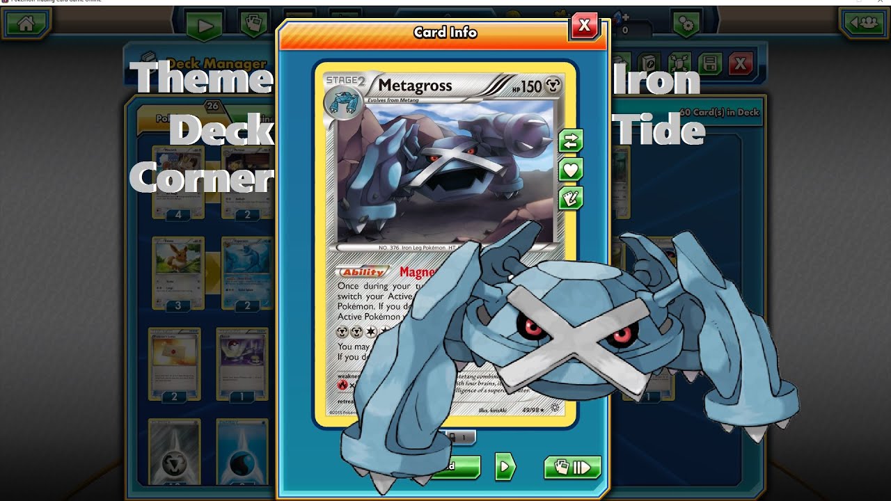 Theme Deck Corner Ep 29 Iron Tide Pokemon Trading Card