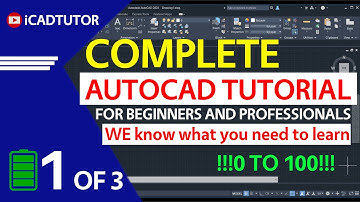 AutoCAD 2023 Complete Tutorial For Beginners - Part 1 0f 3