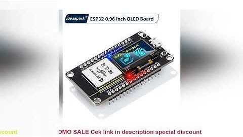 ideaspark ESP32 Development Board with 0.96 Inch OLED Display,CH340,WiFi+BLE Wireless Module,Micro U