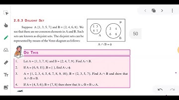 DO THIS...disjoint sets introduction..class 10 maths AP state