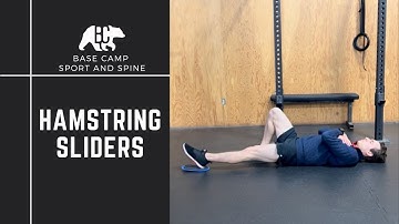 HOW TO DO Glute Bridge with Hamstring Slider (single leg eccentric)