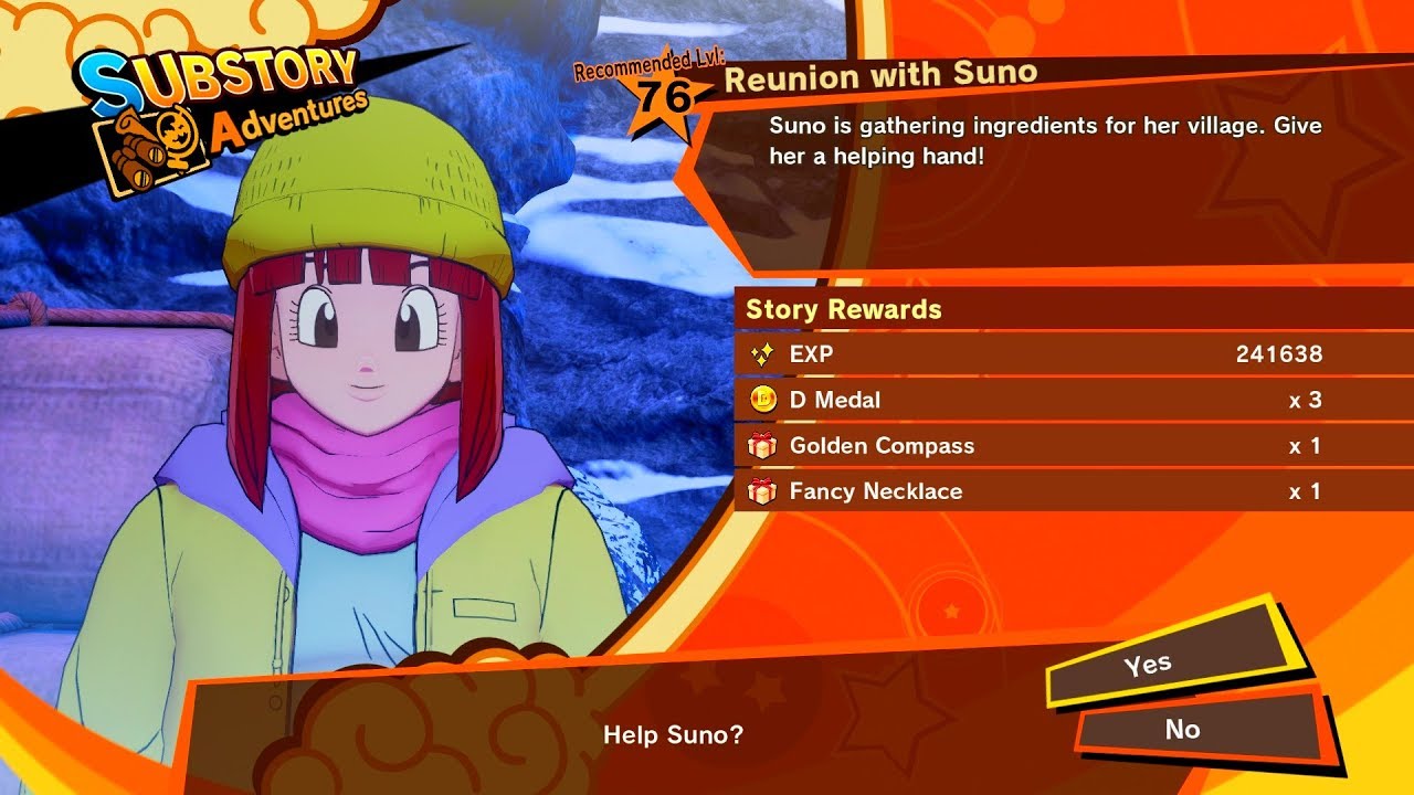 Dragon Ball Z Kakarot - Substories Adventures - Reunion with Suno