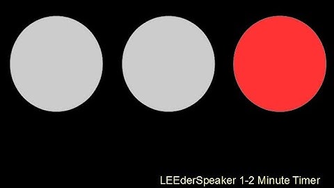 Speech Timer 2-3 Minutes with Countdown and Audio. Speech Timer for Toastmasters and Public Speaking