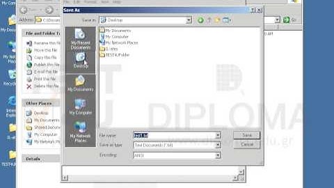 Open the file test1.txt contained in the TEST4UFolder folder on your desktop and delete the...