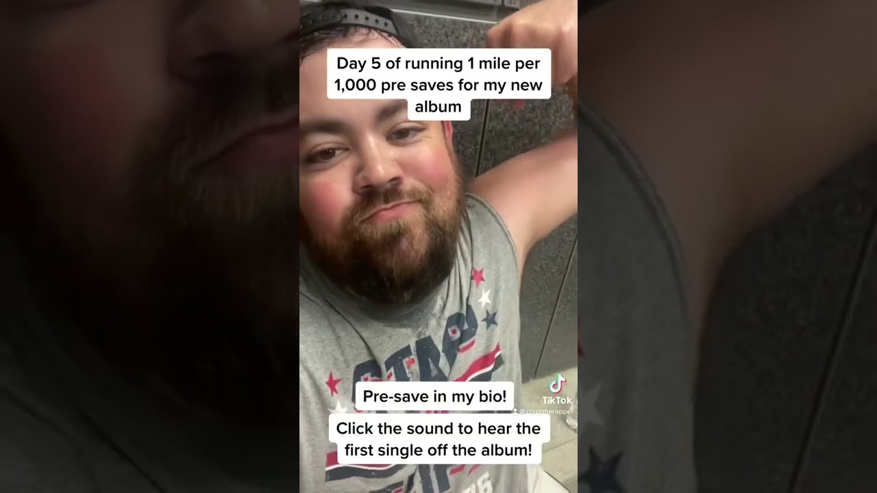 Day 5 of running 1 mile per 1,000 pre-saves for my new album