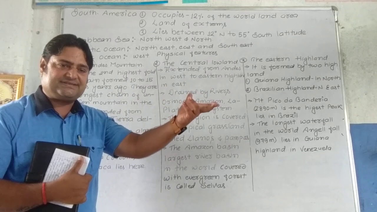 Social Studies Class 10 South America Physical Features