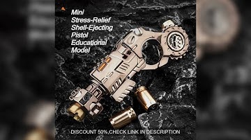Metal Alloy Shell-Ejecting Toy Pistol Set Fun Shooting Sensory Toy Stress Relief EDC Office Desk Gad
