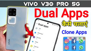 Vivo v30 pro 5g dual app setting || How to create dual apps in vivo v30 pro 5g #dualapps