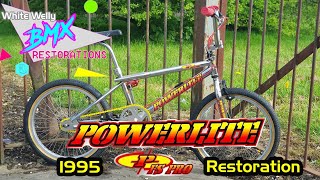 1995 POWERLITE PFS PRO Freestyle BMX Restoration #bmx #restoration #restore #powerlite #freestyle by White Welly BMX Restorations 3,968 views 1 year ago 28 minutes