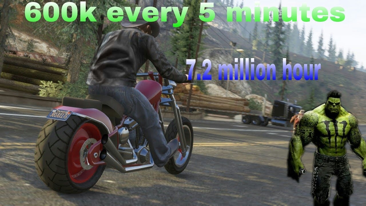 Gta Solo 600k every 5 minutes trick 7.2 million hour