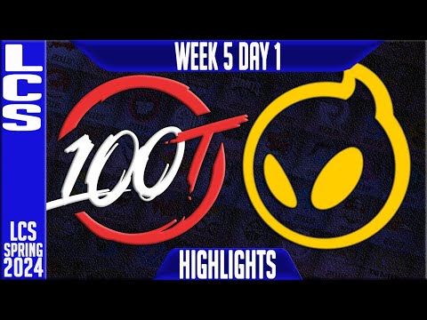 100 vs DIG Highlights | LCS Spring 2024 Week 5 Day 1 | 100 Thieves vs Dignitas
