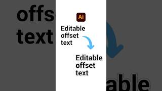 Editable offset text effect Adobe Illustrator Tutorial
