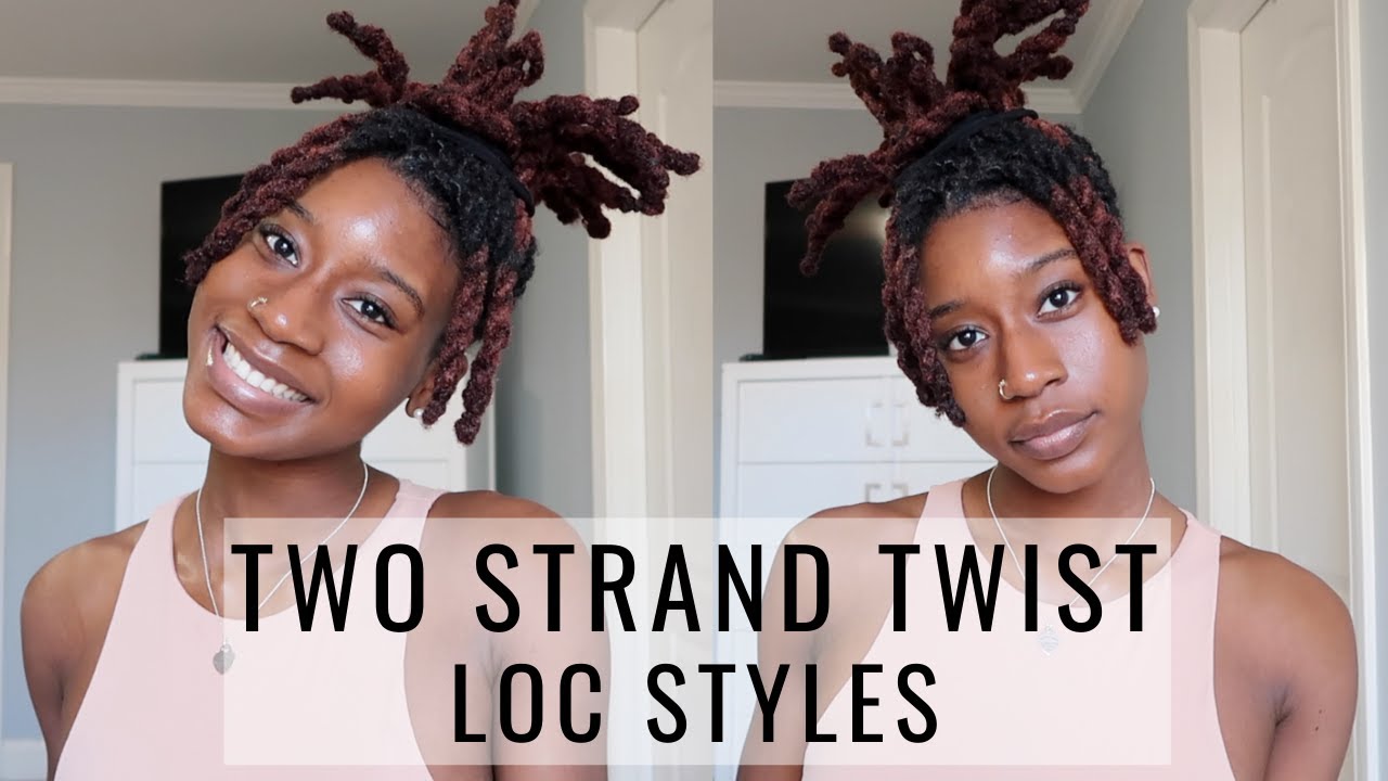 5 Ways to Style Your Two Strand Twist Retwist | Easy Styles for Medium Locs  - YouTube