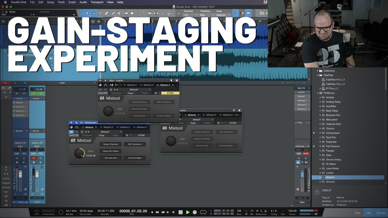 Gain-Staging Experiment in #StudioOne