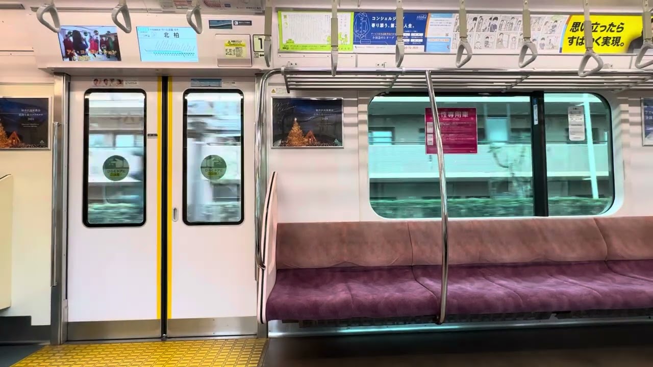遂にワンマン放送が流れる】小田急4000形による常磐線我孫子駅発車後の
