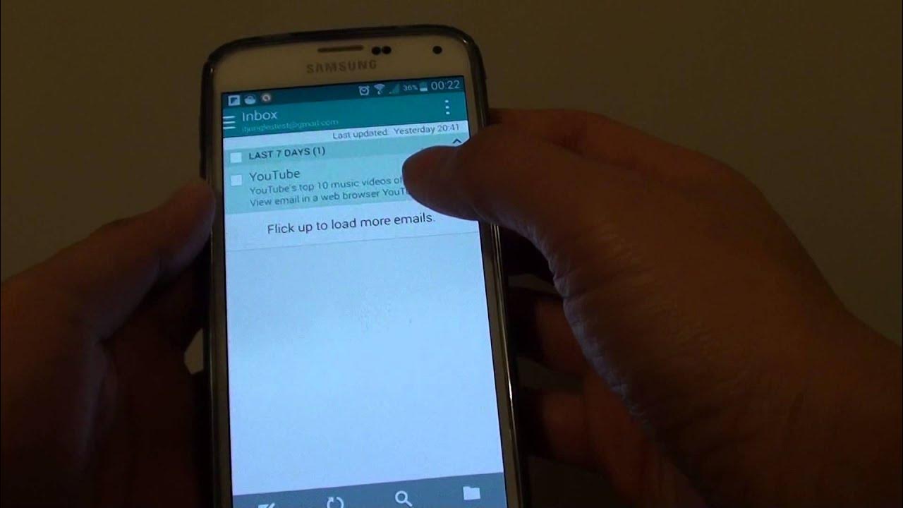 Server Password Has Changed On Galaxy S5 Samsung Galaxy S5: How to Update Email Password - YouTube