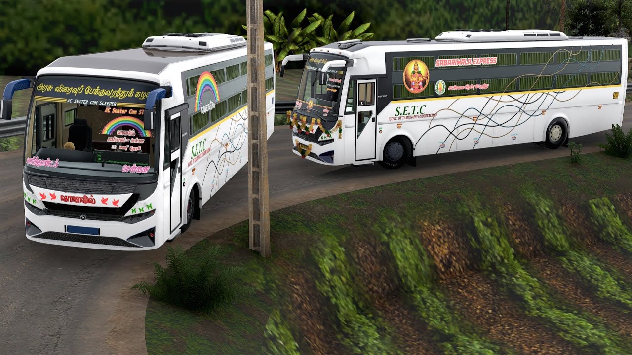 SETC Sabarimala Express Bus Driving | Bus driving on Euro Truck Simulator 2
