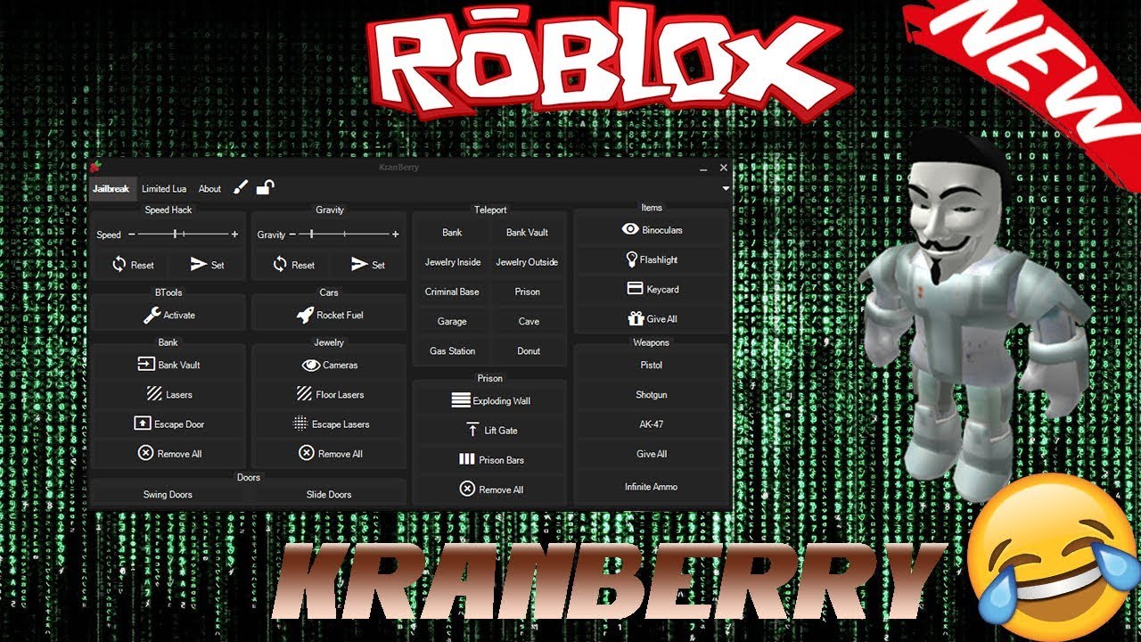 New Roblox Hack Exploit Kranberry Op Jailbreak Cmds Speedhack More Free Apr 21 Youtube - roblox jailbreak hack kranberry