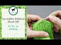 Invisible Ribbed Bind Off