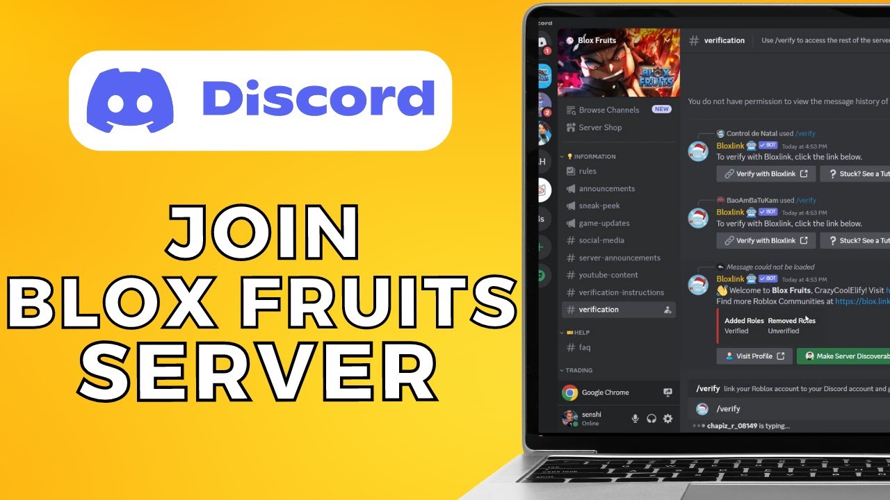 How To Join Official Blox Fruits Discord Server 2023 @webtotech 