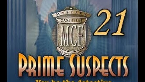 MCF Prime Suspects Final: The Guilty Party and Final Puzzle