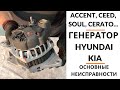 Генератор Hyundai, KIA. Обзор + дефектовка.