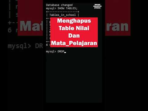 Menghapus Banyak Tabel Menggunakan Satu Query | MySQL | #shorts