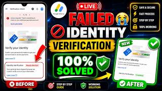 100% Live Proof 🔴 Adsense identity verification failed 3 times | Identity verification failed  2026