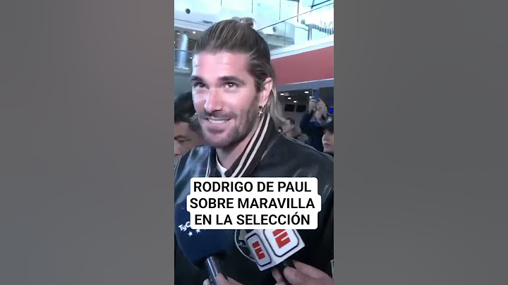 Rodrigo De Paul: "Lo felicito a Maravilla lo viene haciendo muy bien".