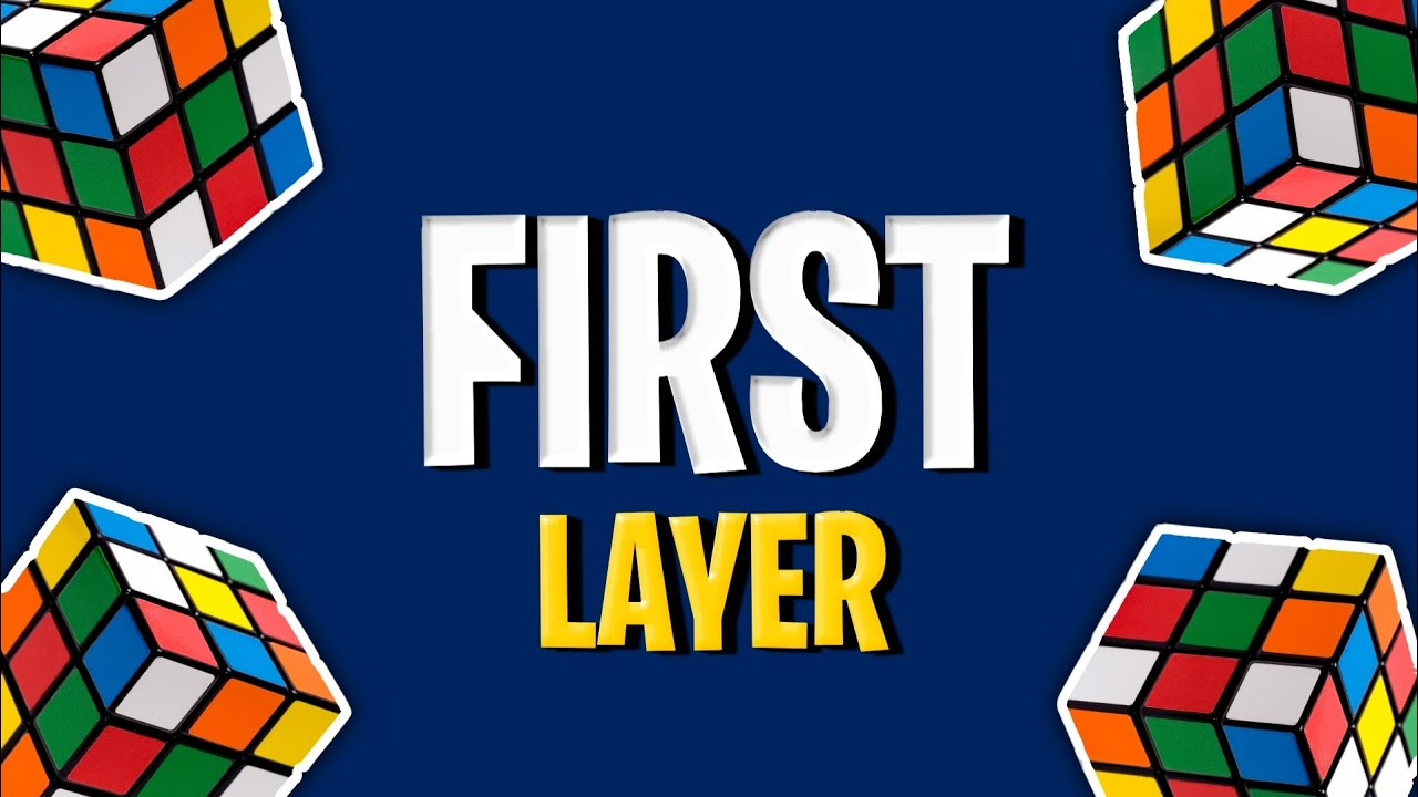 How To Solve 3x3 Rubik's Cube | First Layer - YouTube