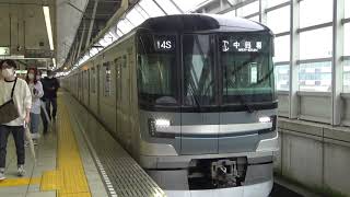 東京メトロ13000系13115F 14S日比谷線中目黒(H01)行き 北千住駅発車