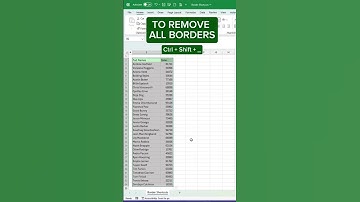 🚀 Excel Border Shortcuts You MUST Know! | Quick Formatting Hack #Excel #ExcelShortcuts  #ExcelTips