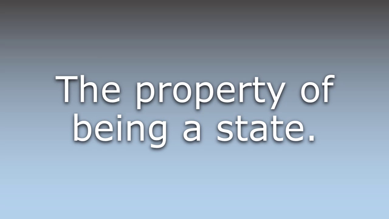 What does Statehood mean? YouTube