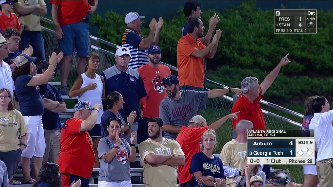 Baseball Highlights 2019 Auburn vs Tech, NCAA Regional Final