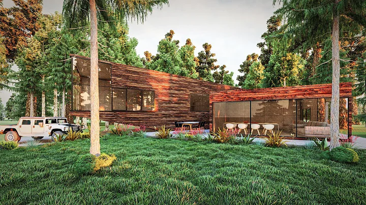 Lumion 9 Pro Exterior Rendering Tutorial (Forest Villa)