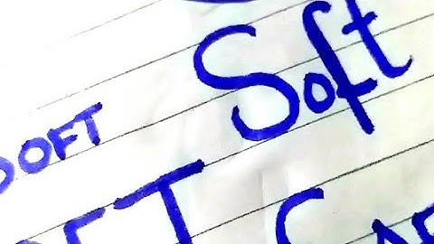 How to write SOFT in six types of calligraphy by cut marker - U Calligrapher /#calligraphy