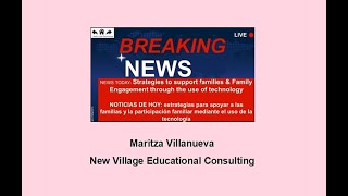 Strategies to Support Families & Family Engagement through the use of Technology
