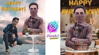 Happy birthday photo editing / new tutorial training #happybirthday screenshot 4